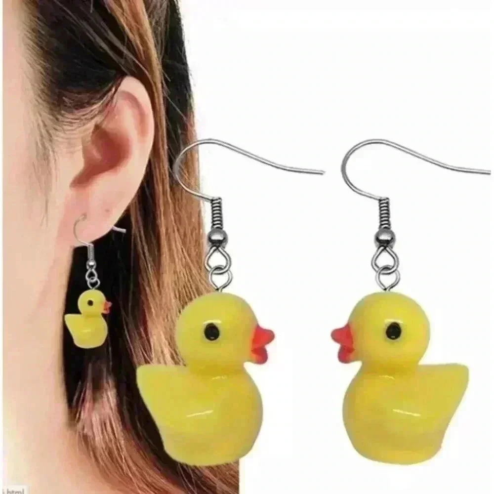 Mini Yellow Duck Earring